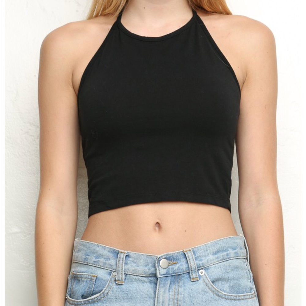 Brandy Melville Classic Navy Halter Top